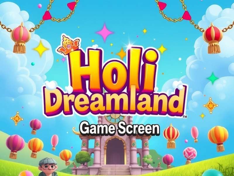 Holi Dreamland Game Splash Screen